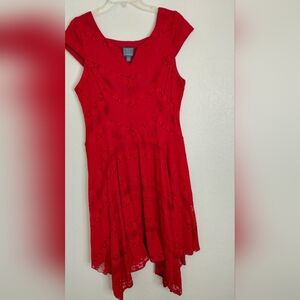 Rabbit Designs women's red dress, size 18